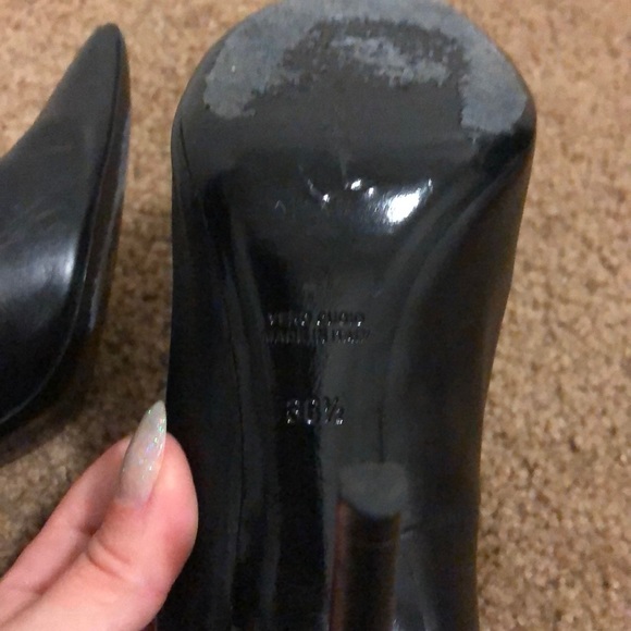 Alexander Wang black leather rhodium heel - Picture 3 of 5